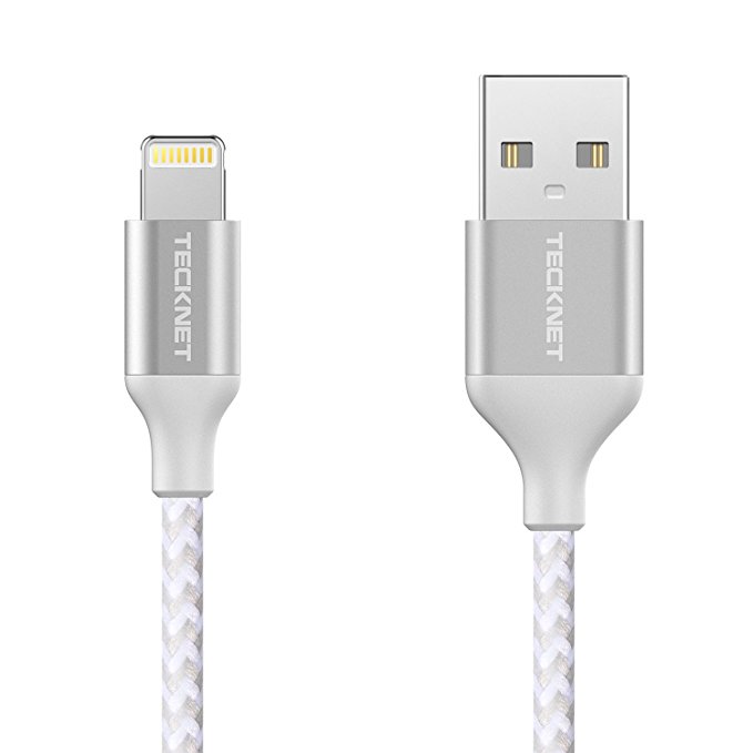 Lightning Cable TeckNet Lifetime Series iPhone Charger Cable PowerLink (1M) Apple Certified Nylon Braided Lightning to USB Cable for iPhone 8 7 Plus 6S Plus 6 Plus SE, iPad 5 4 3, Mini 5, iPad Pro2, Air 2, iPod and more