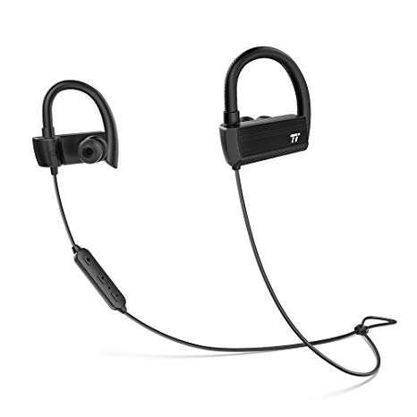 TaoTronics Bluetooth Headphones Wireless in Ear Earbuds, Sports Earphones with 360° Adjustable Earhooks