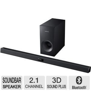 Samsung 2.1 Channel 120 Watts Soundbar System with 60 Watt Subwoofer, Bluetooth,Black Finish