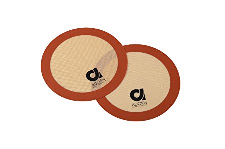 Adorn Non-stick Silicone Baking Mats - 2 Pack (12" Round)