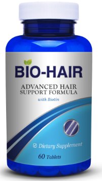 Bio Hair Vitamins for Faster Hair Growth and Hair Health. Extra Strength formula with Biotin, MSM, and Bamboo (silica) provides essential nutrition, and DHT Blockers help with Thinning and Hair Loss.