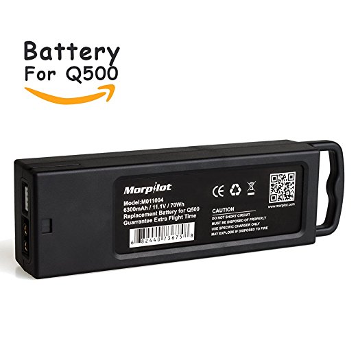 Morpilot M011004 3S 6300mAh 11.1V 70Wh Replacement LiPo Battery for Yuneec Tyhoon Q500, Q500 , Q500 4K, Typhoon G Drone RC Quadcopter