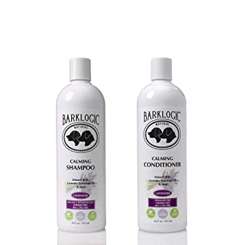 BarkLogic Calming Lavender Dog Shampoo and Conditioner Set | 16 oz with Essential Oils, Hypoallergenic, Plant-Based Gentle Formula for Sensitive Skin