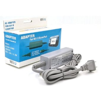 EtryBestTM Wii U Wall Power AC Charger Adapter for Nintendo Wii U GamePad