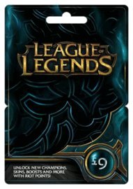 League of Legends £9 Riot Points Game Card - Free Delivery