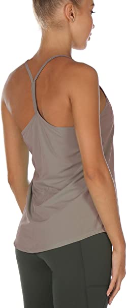 icyzone Workout Tank Tops for Women - Athletic Exercise Yoga Tops Open Back Strappy Running Shirts