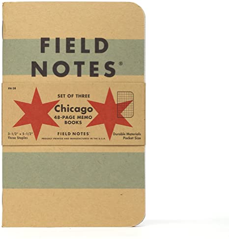 Field Notes: Chicago 3-Pack - Graph Paper - 48 Pages - 3.5" x 5.5"