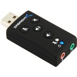 Sabrent USB 20 Virtual External 71 Surround Sound Adapter USB-AUDD