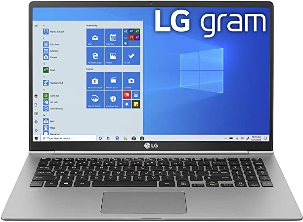 LG Gram Laptop - 15.6" Full HD IPS, Intel 10th Gen Core i5 (10210U CPU), 8GB DDR4 2666MHz RAM, 512GB NVMeTM SSD, Up to 21 Hours Battery, Intel UHD Graphics - 15Z995-U.ARS6U1 (2020)