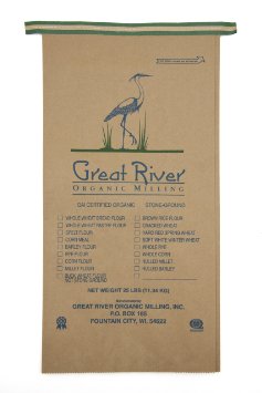 Great River Organic Milling, Organic Whole Grains Hard Red Spring Wheat, 25-Pound Package