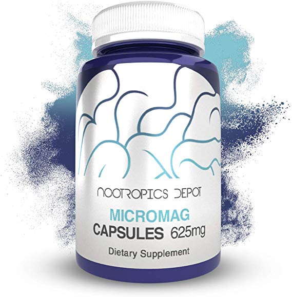 MicroMag Magnesium Capsules | 625mg | 30 Count | Contains 200mg of Elemental Magnesium