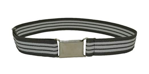 Hold'Em Kids Toddler Belt Made in USA Elastic Adjustable Stretch Boys Belts With Silver Square Buckle