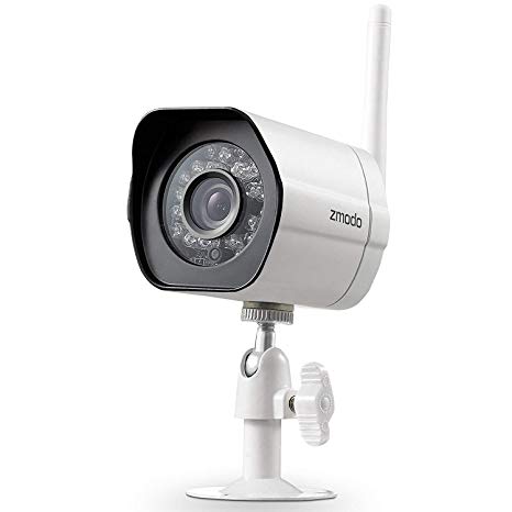 Zmodo WiFi Security Camera, Smart Home HD Indoor Outdoor WiFi IP Cameras with Night Vision, Cloud Service Available