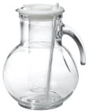 Bormioli Rocco Kufra Glass Pitcher with Ice Container and Lid 72 34 oz