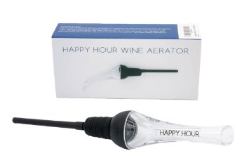 Happy Hour Wine Aerator Decanter - Premium Quality Red Wine Aerating Decanter and Pourer and Breather
