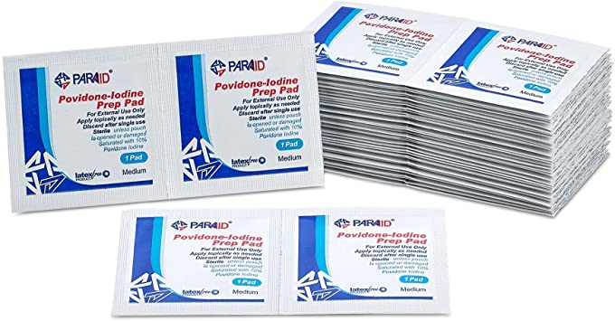 PVP Iodine Wipes 100-Pack