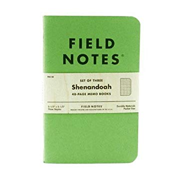 Field Notes Shenandoah Special Edition Graph Memo Books, 3-Pack (3.5x5.5-Inch) Fall 2015