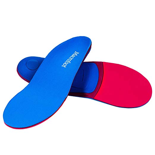 Orthotic Shoe Inserts Plantar Fasciitis Insoles High Arch Support for Women and Men - Orthotic Inserts - Orthotics for Flat Feet (Blue, Mens 12-12 1/2 | Womens 14-14 1/2(12.01")(305MM))
