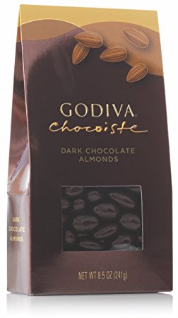 Godiva Chocolatier Dark Chocolate Covered Almonds, 8.5 ounce bag