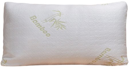 Home With Comfort - Adjustable Bamboo Pillow With Shredded Memory Foam and Stay Cool Cover (Queen)