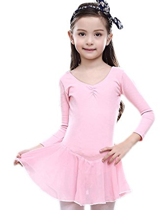Little Girls Gymnastic Leotard Ballet Dress Dancing Tutu Skating Ballerina Dance Skirt 2-7 T