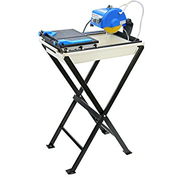 7" Ceramic Tile Saw with Stand, Blade and Laser Guide Wet