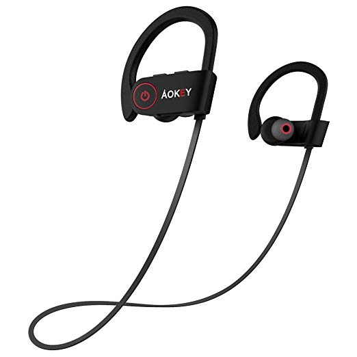 Bluetooth Headphones,TopBest Wireless Sports Earphones W/Mic IPX7 Waterproof HD Stereo Sweatproof in Ear Earbuds Gym Running Workout 8 Hour Battery Noise Cancelling Headsets