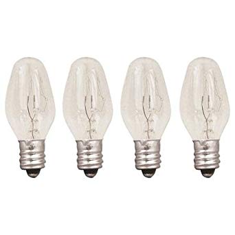 4-Pack 15 Watts Replacement Bulbs for Plug-in Nightlight Warmer Wax Diffuser, 15W 120 Volt Long Lasting 1500 Hours