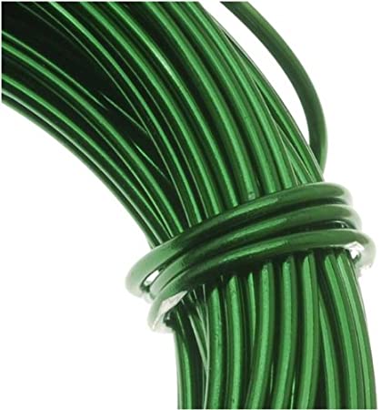 Beadsmith Aluminum Craft Wire Kelly Green 18 Gauge 39 Feet (11.8 Meters)