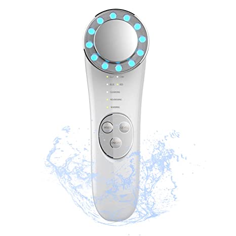 7 in 1 Facial Light Device Face Tightening Machine - Home Use Firming Skin Device for Face Lifting, Anti-Aging, Wrinkle Remover - Promote Cream Absorption