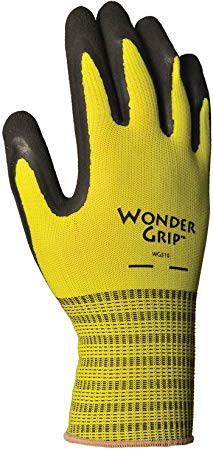 Wonder Grip WG310XL Extra Seamless Knit Work Gloves Double-Coated Black Nitrile Palm Excellent Wet or Dry Grip, X-Large