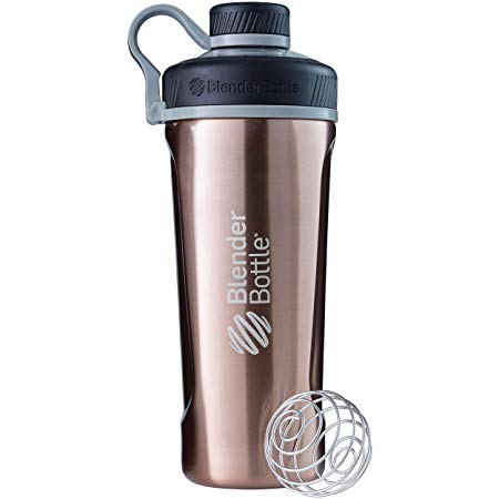 BlenderBottle Radian Insulated Stainless Steel Shaker Bottle, Copper, 26-Ounce