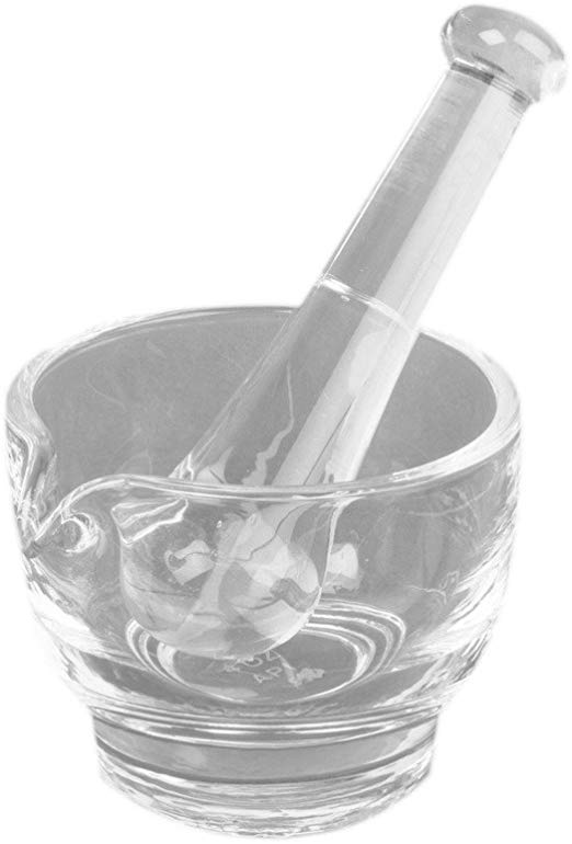 Apothecary Products Glass Mortar and Pestle 8 Ounce/oz. (Item #22027)