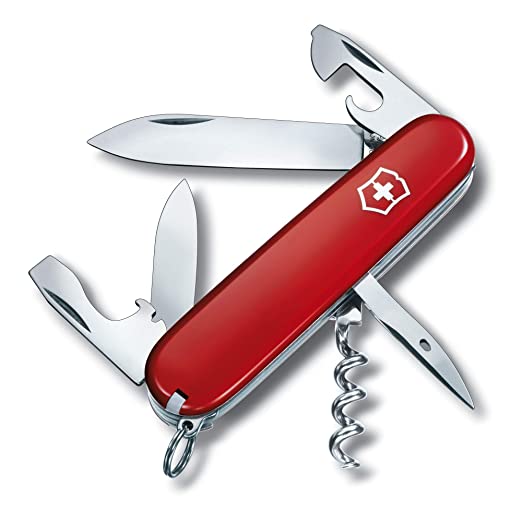 Victorinox Swiss Army Knife - Spartan - 12 Functions, Multitool - Red, 91mm