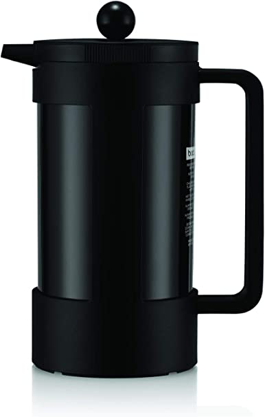 Bodum Bean Sustainable French Press Coffee Maker, 34 Ounce, Black