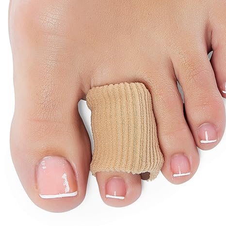 NatraCure Gel Toe Spreaders & Spacer (with Ribbed Fabric) 1 Pair - Medium (1006-M CAT)