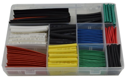 URBEST 300Pcs 21 Heat Shrink Tubing Tube Sleeving Wrap Cable Wire 6 Color 11Size