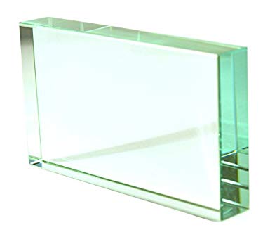 Optical Glass Rectangle: 3.9" (115mm) X 2.6" (65mm) X 0.7"(18mm), made of optical glass