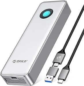 ORICO 2TB Portable SSD for 3700MB/s, RGB External Solid State Drive with 40Gbps 2 in 1 USB C Cable, Built-in Cooling Fan, Compatible with Thunderbolt 4/3, USB 4.0, PSSD - R3700