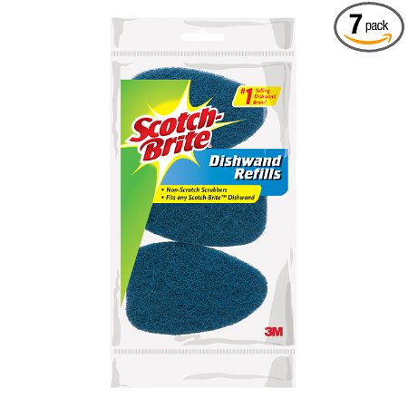 Scotch-Brite Non-Scratch Dishwand Refill, 3-Count (Pack of 7)