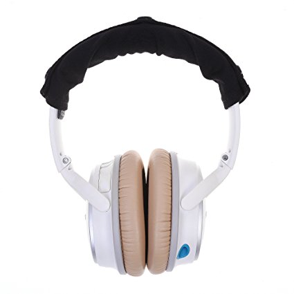 COSMOS Black Soft Cotton Headphone Pad Protective Cover Sleeve , Suitable for Bose QC25 , Beats solo , Beats solo HD Headphone Headset