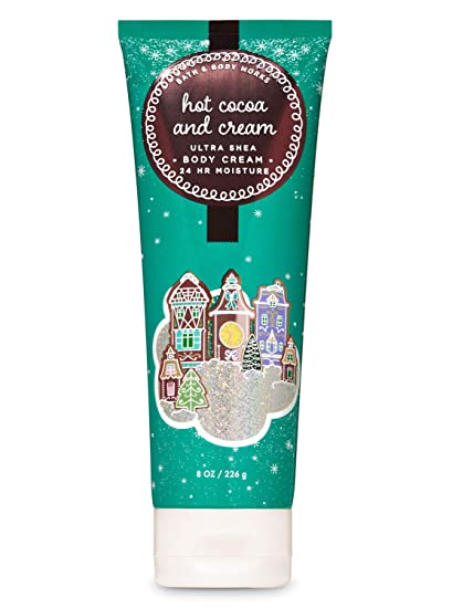 Bath and Body Works Hot Cocoa and Cream Ultra Shea Body Cream, 8 ounce