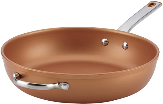 Farberware 17088  Colortech Nonstick Frying Pan / Fry Pan / Skillet - 12 Inch, Brown