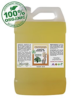 1 Gallon Pure Organic Massage Oil with Cedarwood Essential Oil - 100% Natural Bulk Massage Oil - Cedrus Atlantica At Wholesale Price