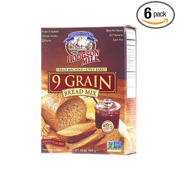 Hodgson Mill 9 Grain Bread Mix, 16-Ounce Boxes (Pack of 6)