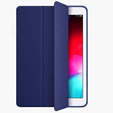 Kenke iPad Air 2 Case, Smart Case Silicone Soft Cover Synthetic Leather iPad air 2 Cover 9.7 inch with Auto Sleep/Wake Function [Light Weight] for Apple iPad 6 case(Navy)