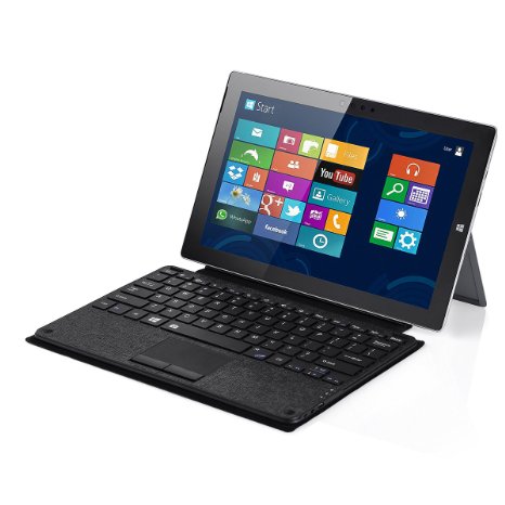 Poweradd Wireless Bluetooth Keyboard with Touch Pad for Microsoft Surface Pro 3 - Black (NOT FOR Surface 3)