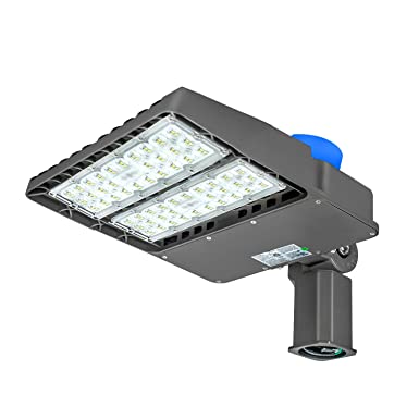 LED Parking Lot Lighting,200W 24000 Lumens,with Dusk-to-Dawn Photocell Sensor,Waterproof LED Street Light,100-277V LED Shoebox Area Light (Slip Fit 200W)