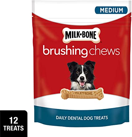 Milk Bone Brushing Chews Medium Dog Treats 267g