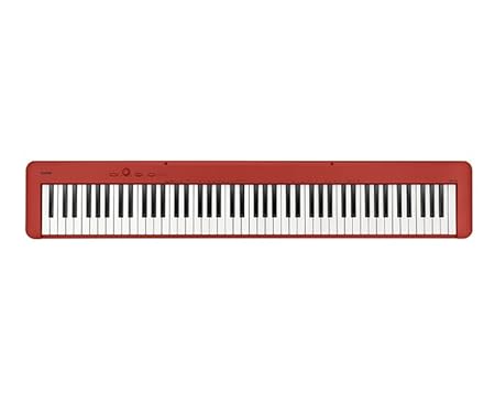 Casio CDP-S160RD (KP80) Beginner's Piano with Scaled Hammer Action 88 Keys, Headphone Jack and Duet Mode - Red